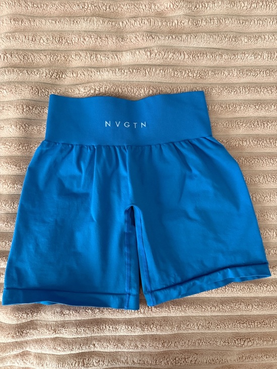 NVGTN Pants - NVGTN Bright Blue High-Waist Women's Active Shorts